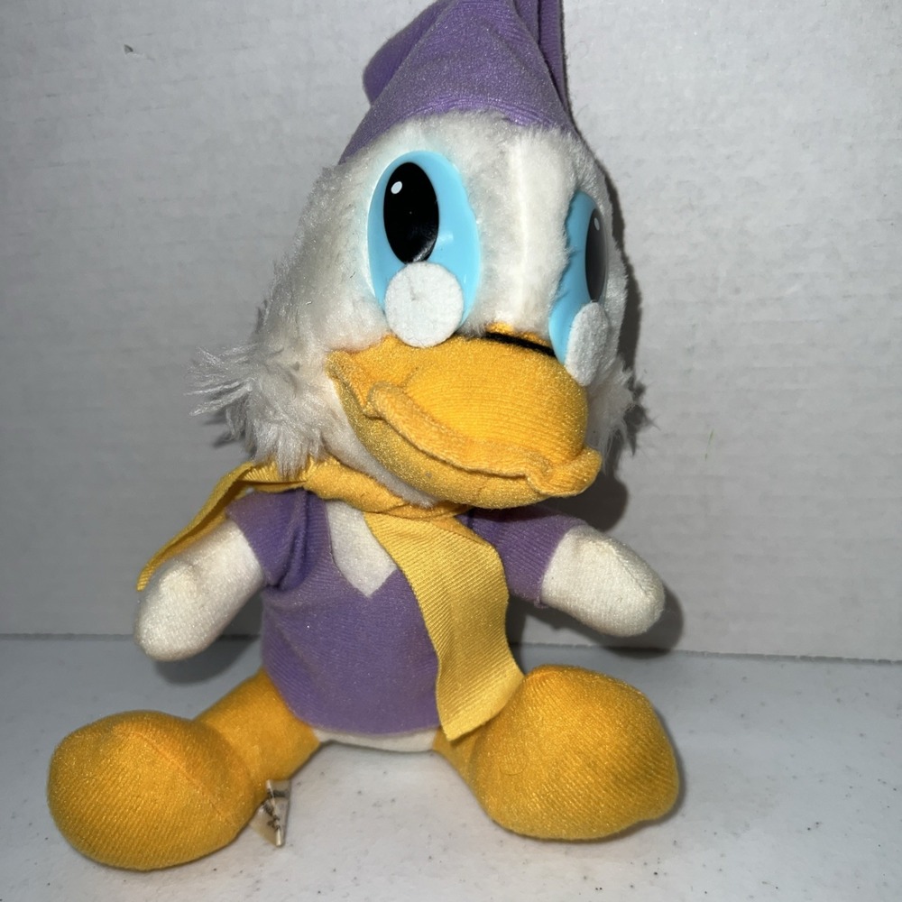 Walt Disney Vtg Plush Stuffed Animal Scrooge Mcduck Christmas Carol Duck 8"